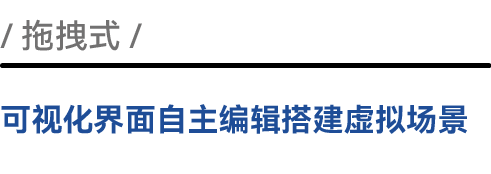 拖拽式可视化界面自主编辑搭建虚拟场景